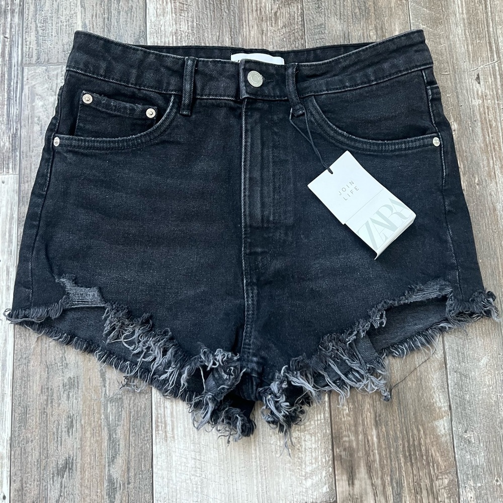 Black Zara Denim Shorts